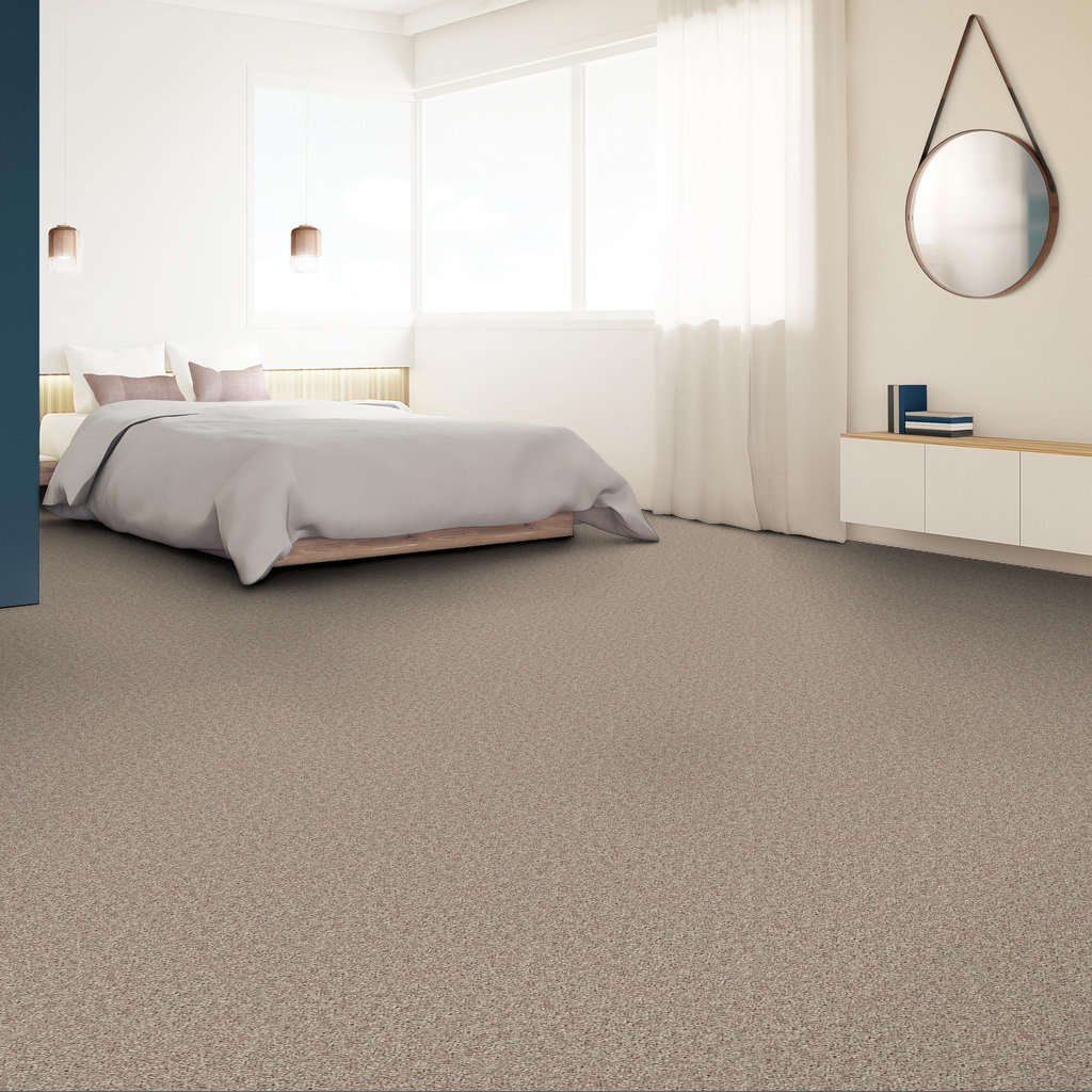 Venture Solid Carpet - Soft Taupe Gallery Image 1