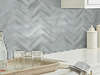 Fusion Herringbone Mosaic Tile & Stone - Titanium Gallery Thumbnail 5