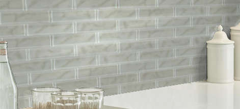 cardinal 3x12 artisan glass cs10z - mist Tile and Stone: Wall and 