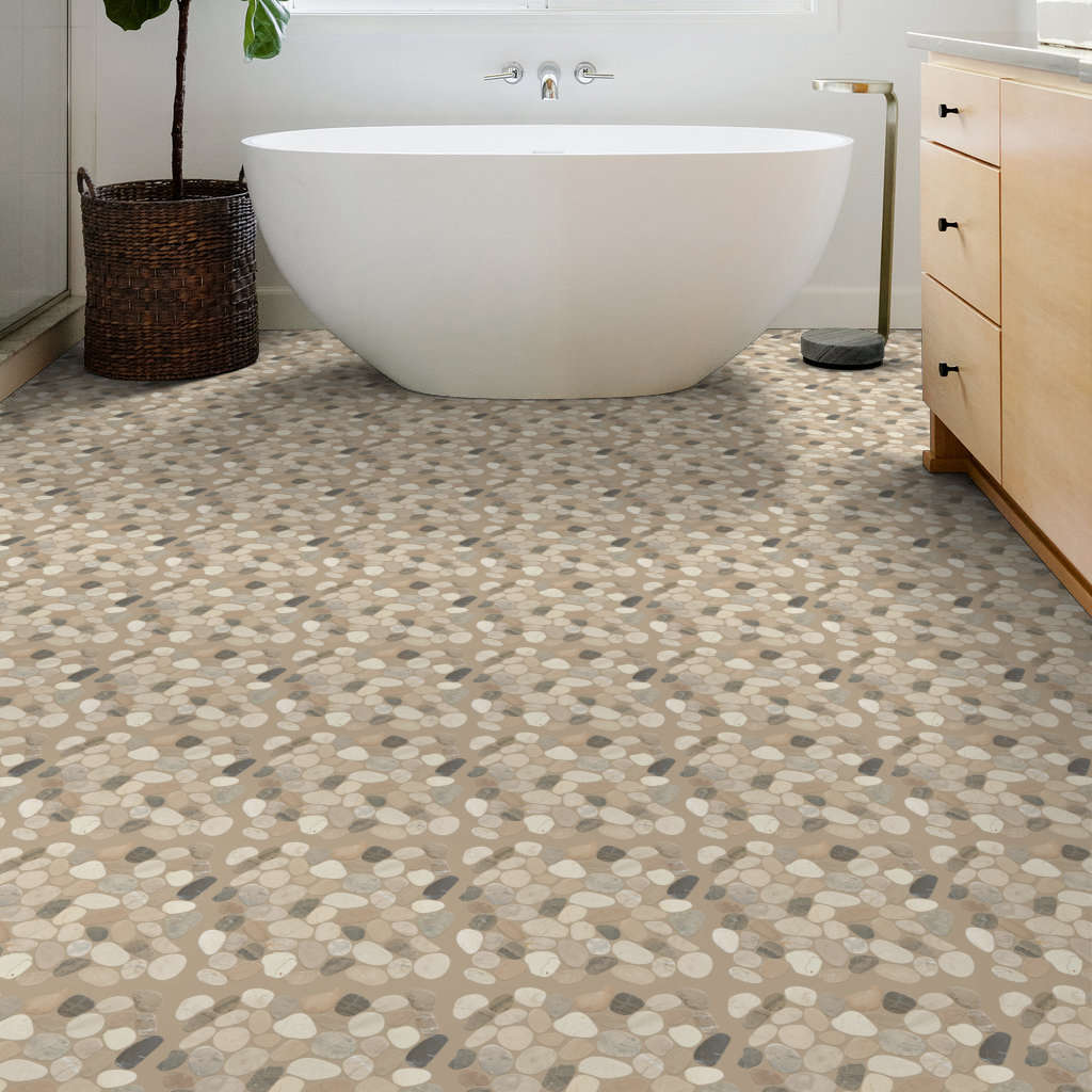 Brookstone Flat Mosaic Tile & Stone - Harmony Warm Blend Gallery Image 4