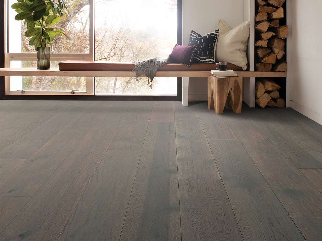 Imperial Pecan Engineered Hardwood - Dove Room Scene Image