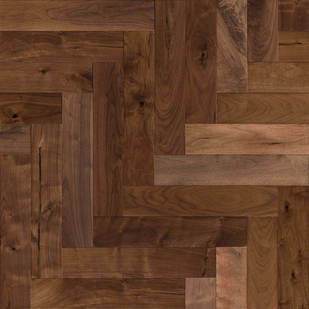 Revival Walnut Herringbone Engineered Hardwood - Rye  Swatch Image 