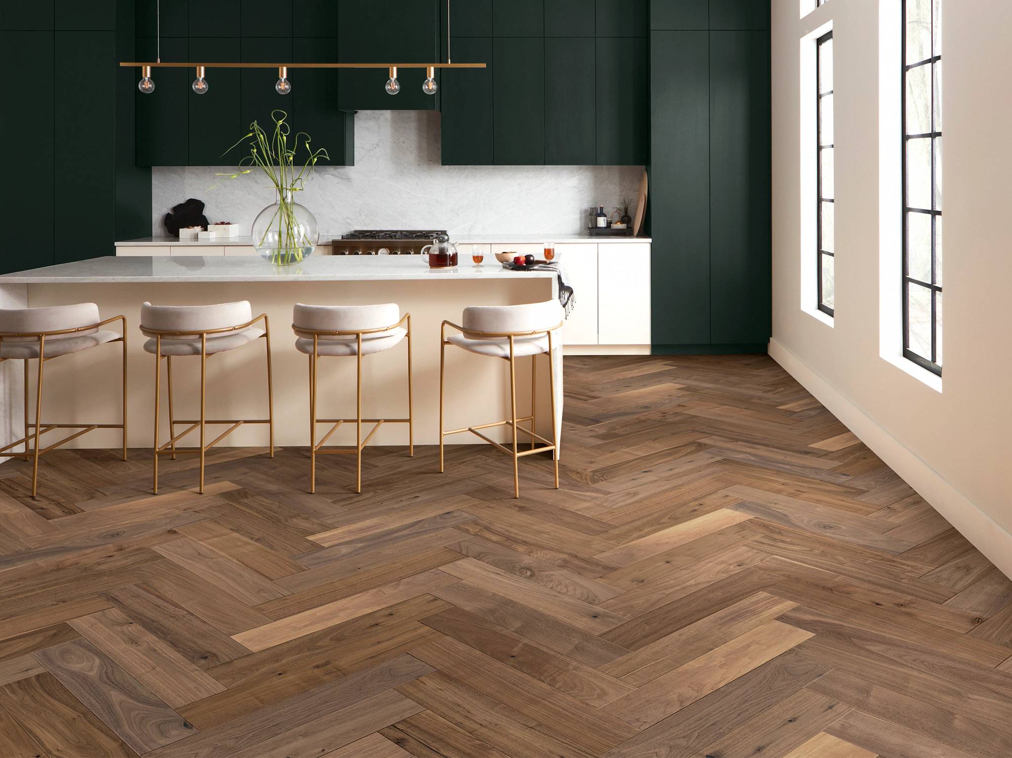 Style - Revival Walnut Herringbone,  Color - ERA - Room Scene