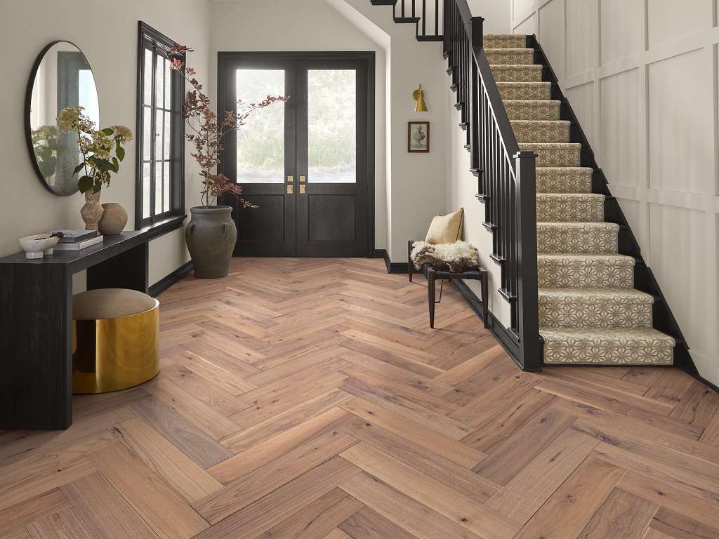 Revival Walnut Herringbone Engineered Hardwood - Sirocca Room Scene Image