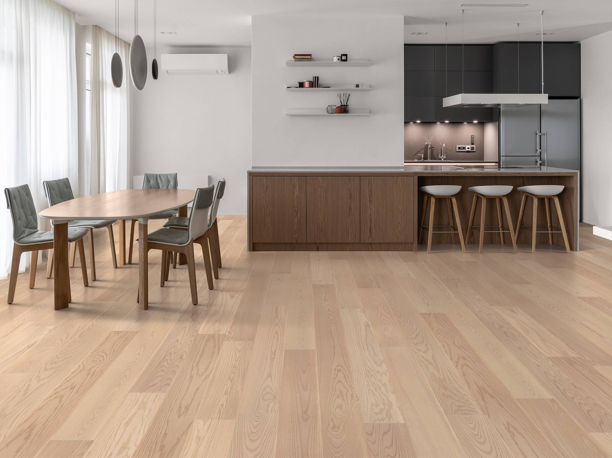 Style - European Ash,  Color - PLAZA - Room Scene