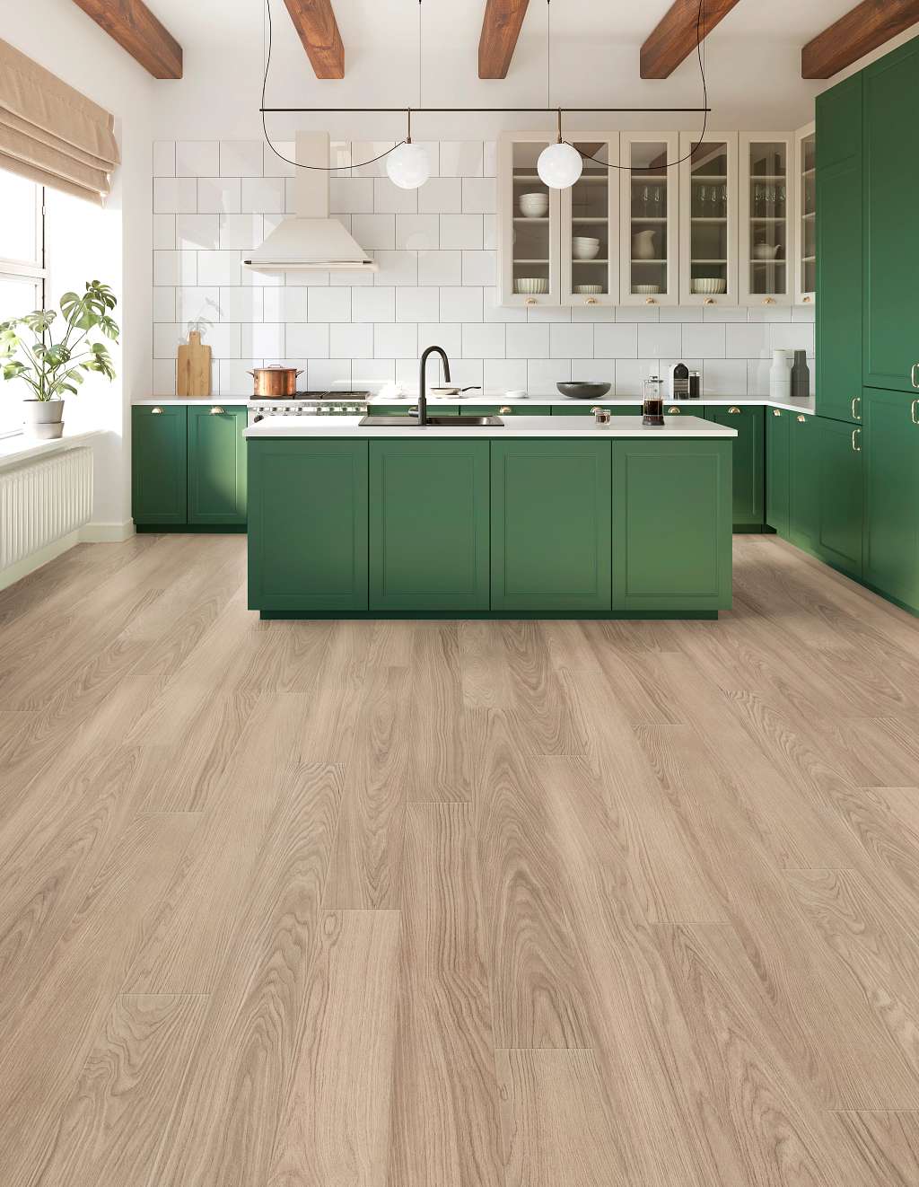 Lakehouse Luxe Vinyl - Pearlwood Walnut Room Scene Image