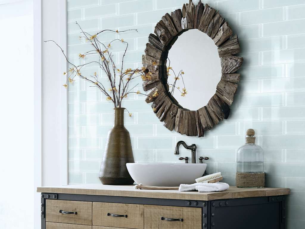 Cardinal 3x12 Glass Tile & Stone - Skylight Room Scene Image