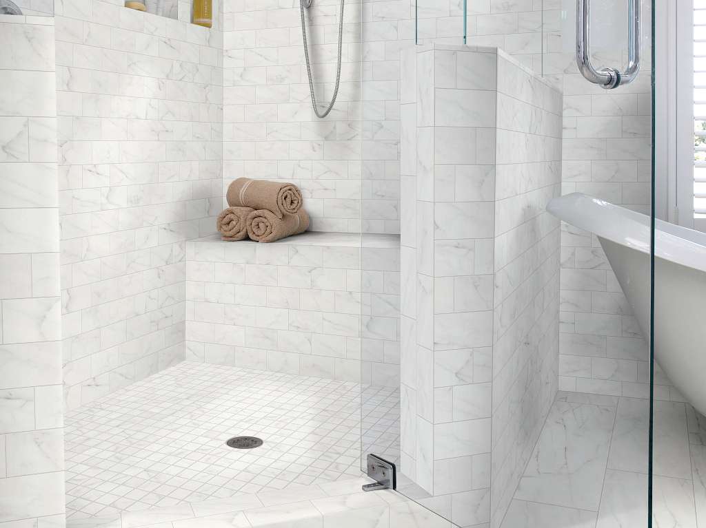 Maximus 3x6 Wall Tile & Stone - Carrara Room Scene Image