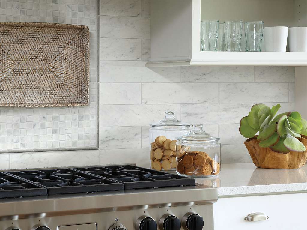 Chateau 4x16 Tile & Stone - Bianco Carrara Room Scene Image