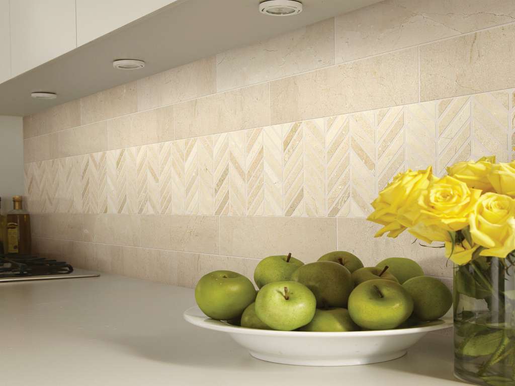 Chateau 4x16 Tile & Stone - Crema Marfil Room Scene Image