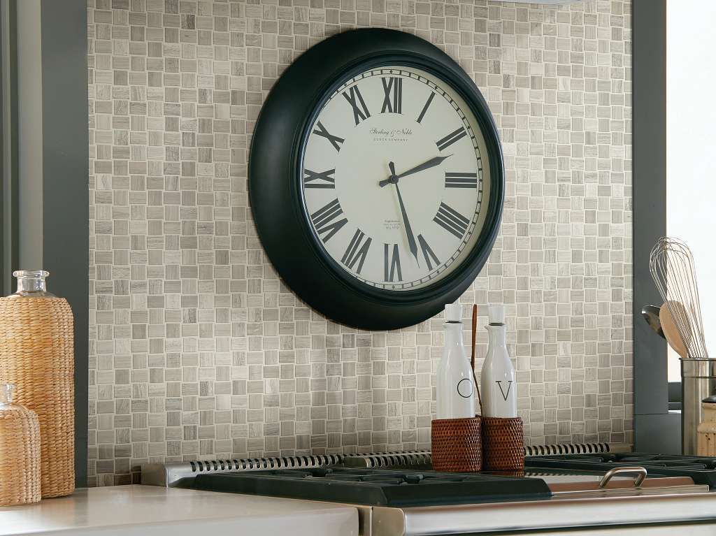 Chateau Basketweave Mosaic Tile & Stone - Rockwood Room Scene Image