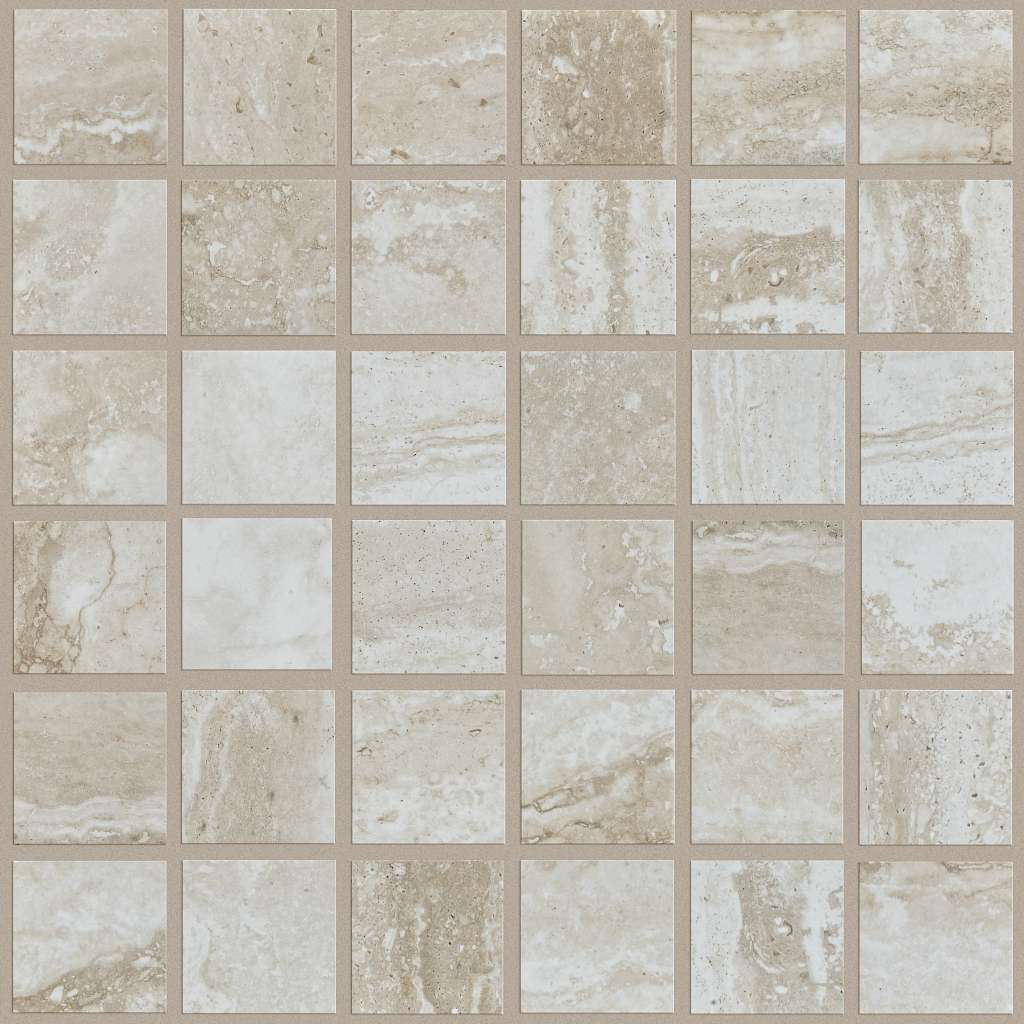 Genesis Mosaic Tile & Stone - Ivory  Swatch Image 