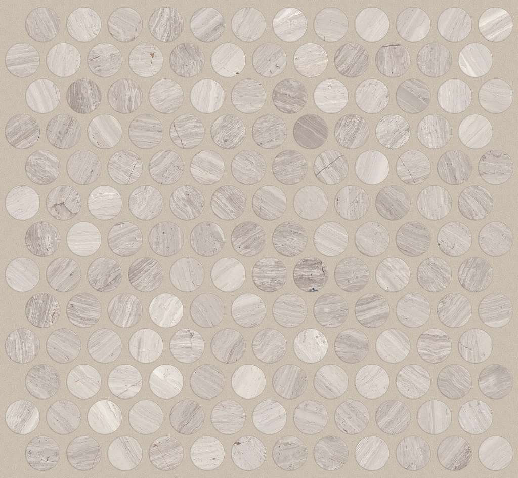 Chateau Penny Round Mosaic Tile & Stone - Rockwood  Swatch Image 