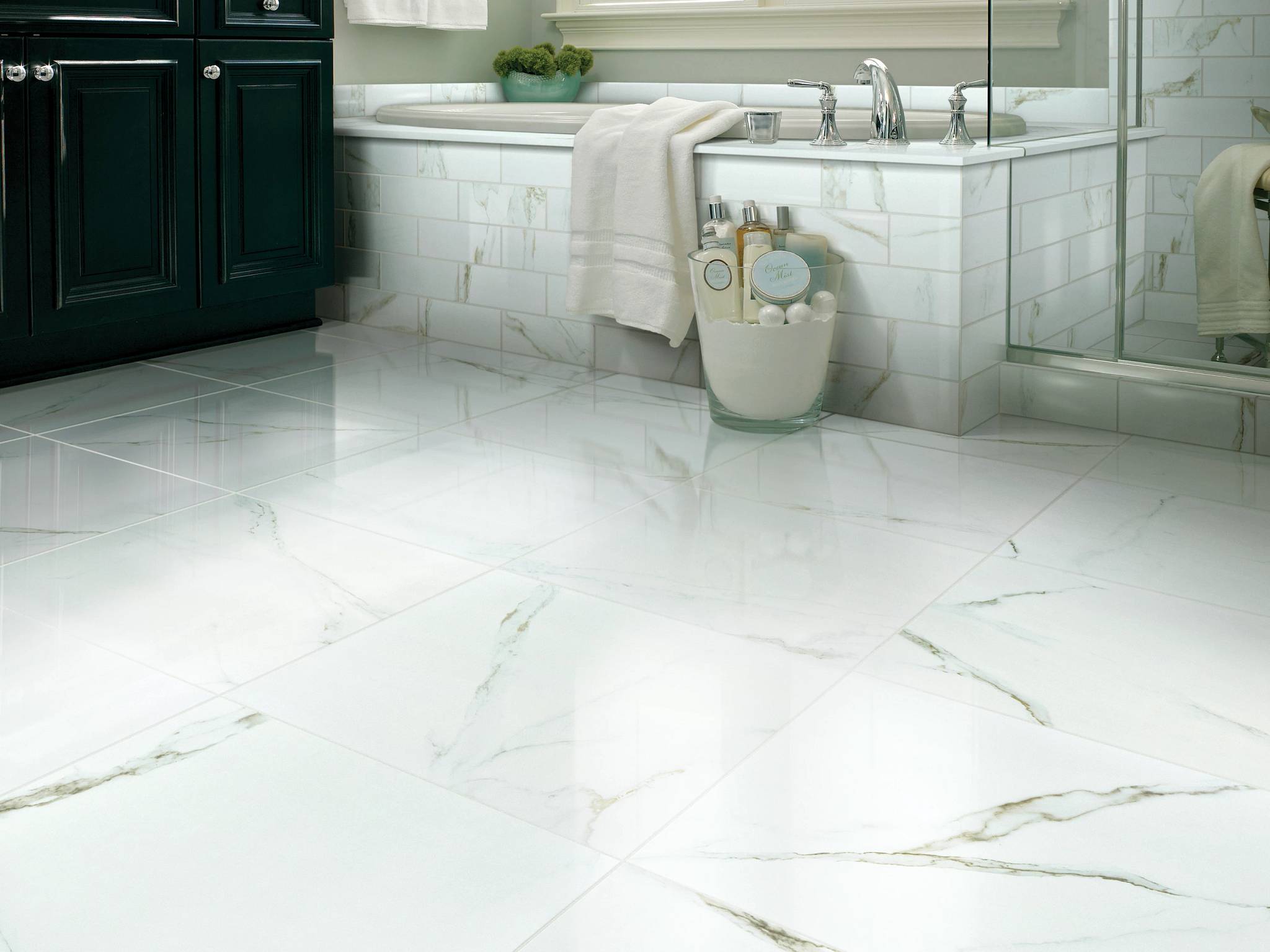 Style - Casino 12x24 Polish,  Color - CALACATTA - Room Scene