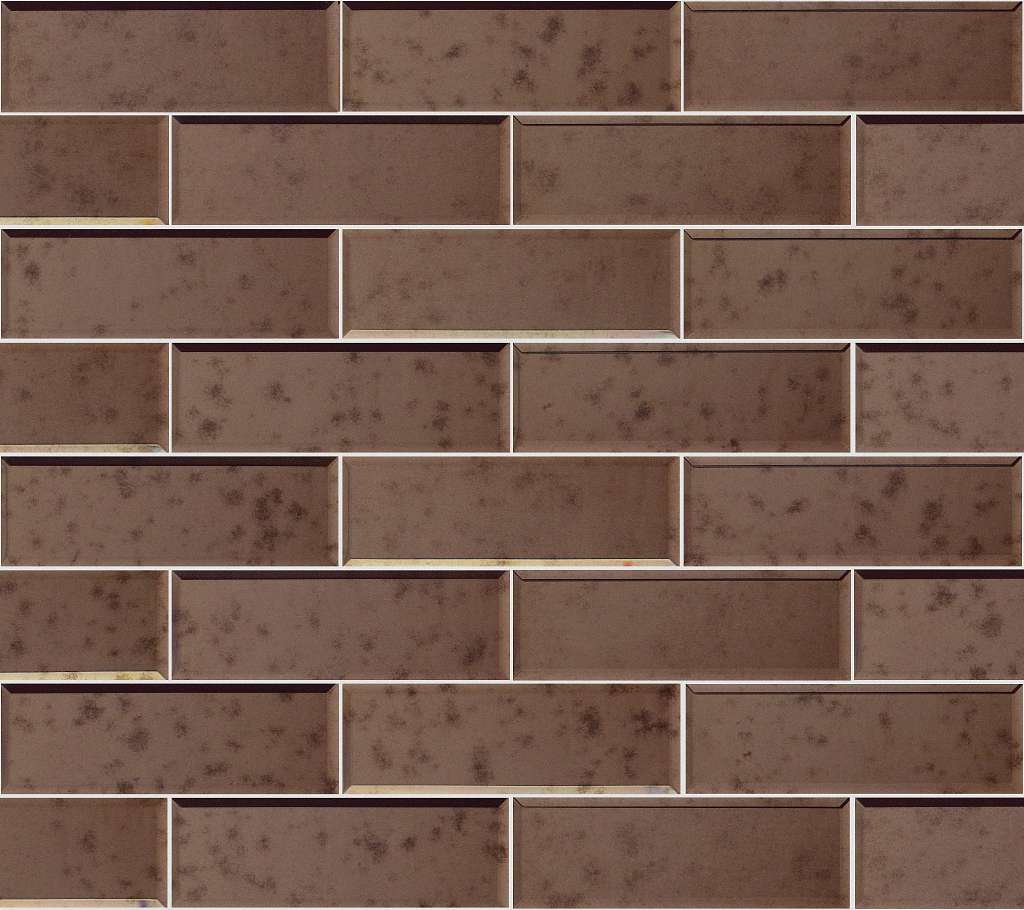 Lucerne 3x9 Beveled Mirror Tile Tile & Stone - Antique Bronze  Swatch Image 