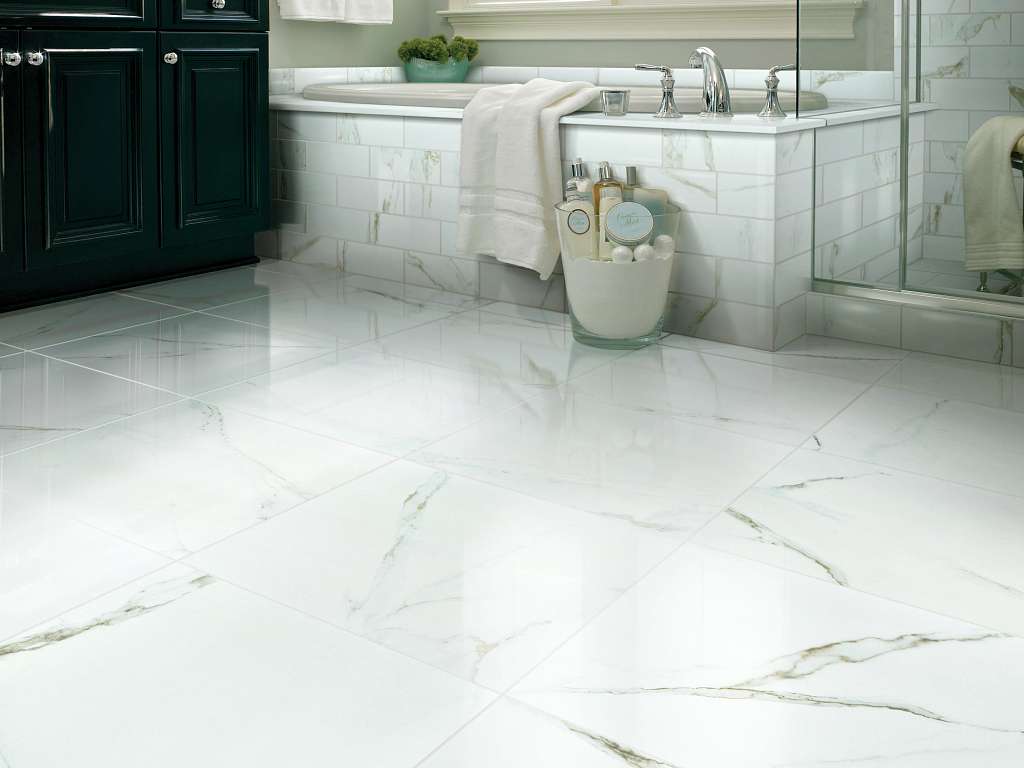 Casino 12x24 Polish Tile & Stone - Calacatta Room Scene Image