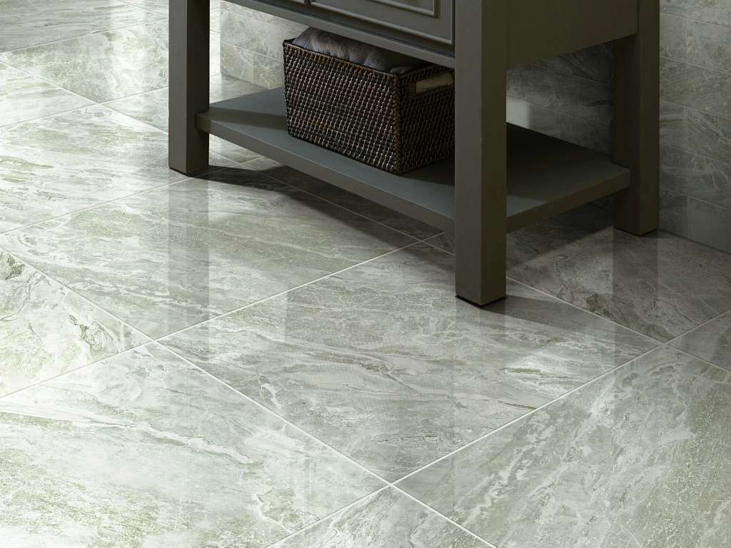 Casino 24x24 Polished Tile & Stone - Stella Room Scene Image