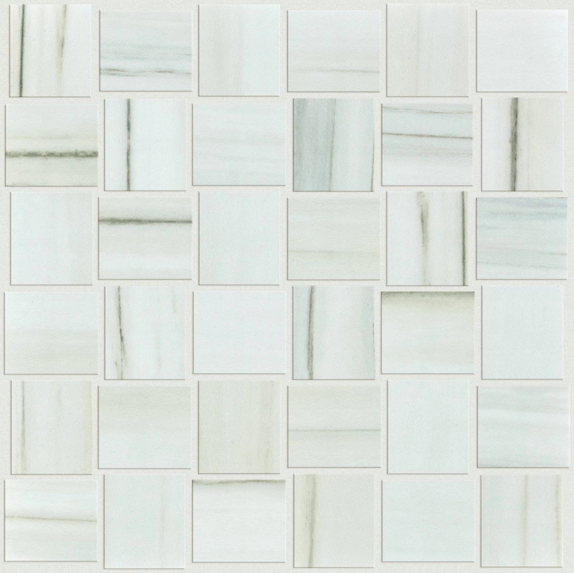 Style Casino 2x2 Basketweave Mosaic Matte Tile & Stone - Zebrino Swatch