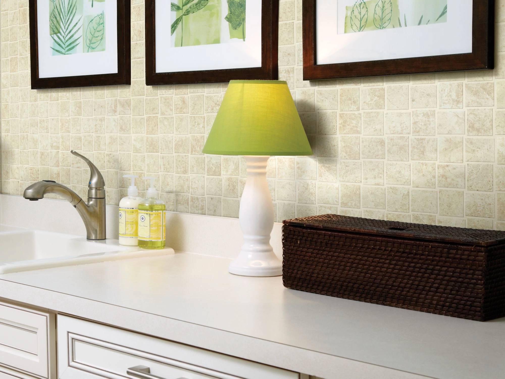 Style - Casino 2x2 Basketweave Mosaic Matte,  Color - ALLURE - Room Scene