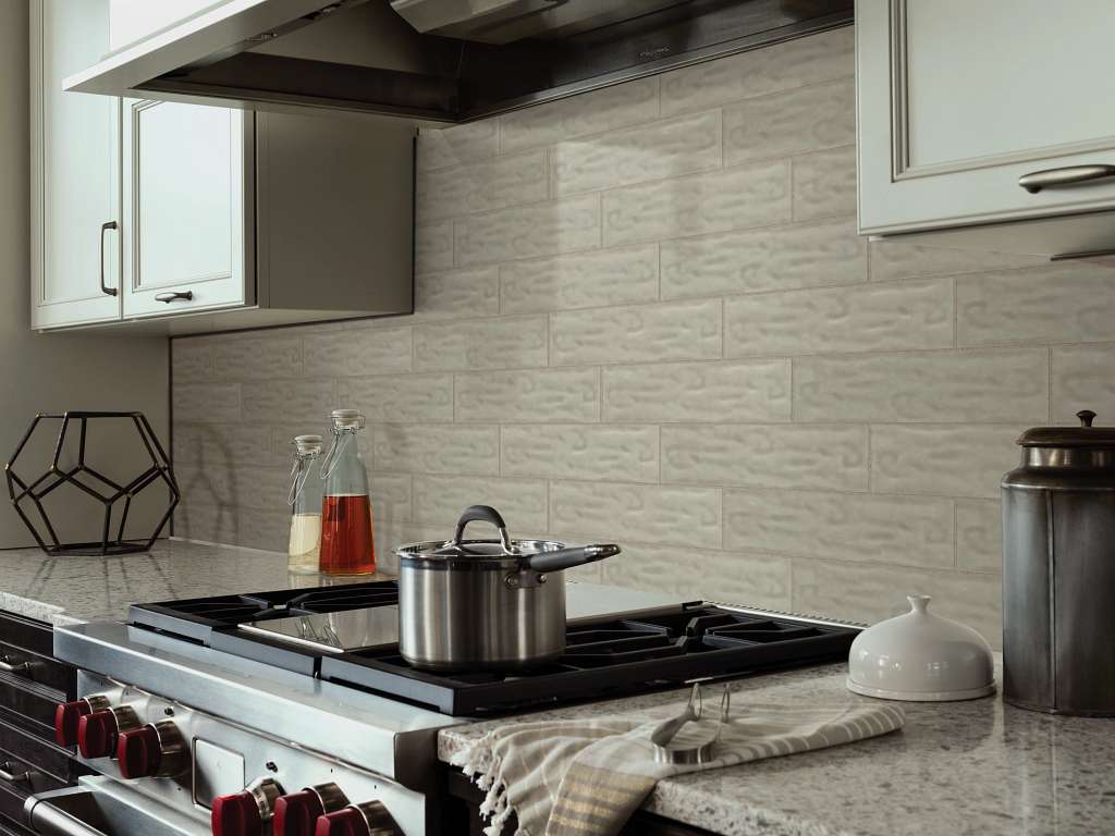 Geoscapes 4x16 Tile & Stone - Taupe Room Scene Image