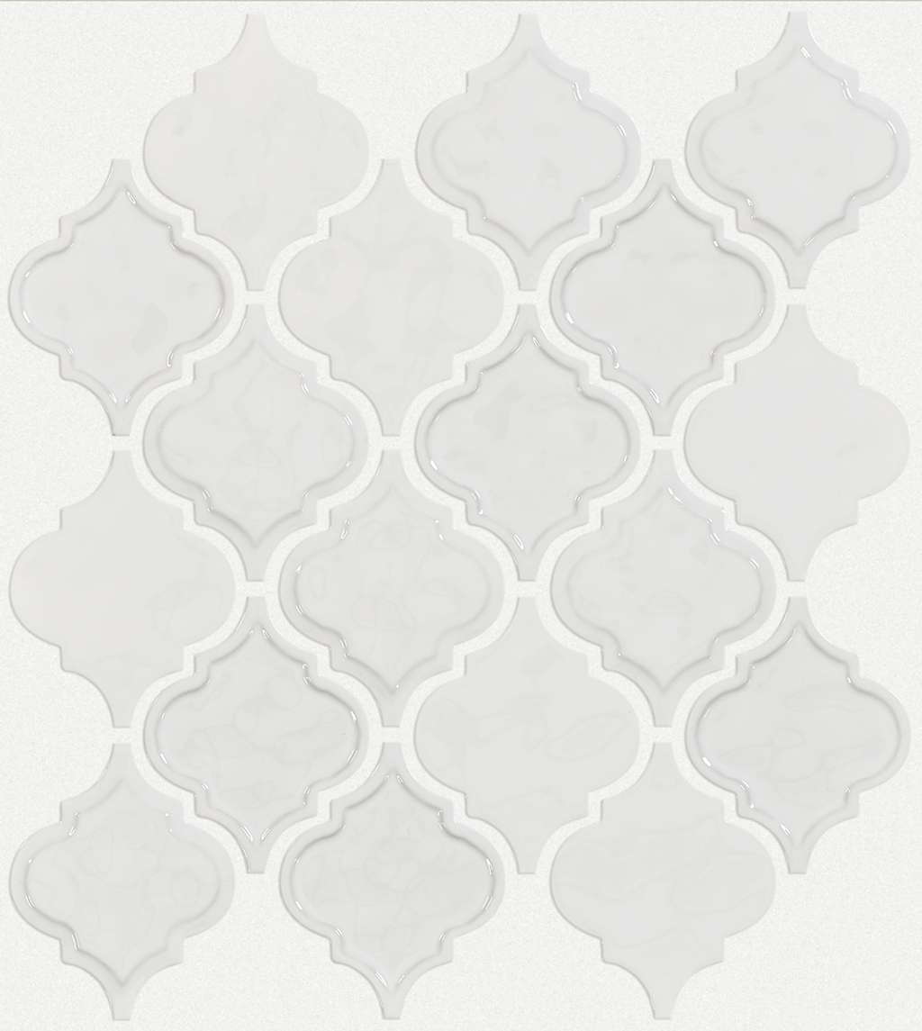 Geoscapes Lantern Tile & Stone - White  Swatch Image 
