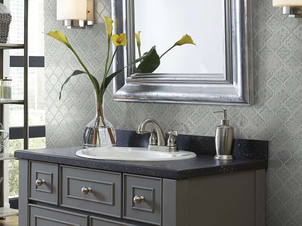 Geoscapes Lantern Tile & Stone - Light Grey Room Scene Image