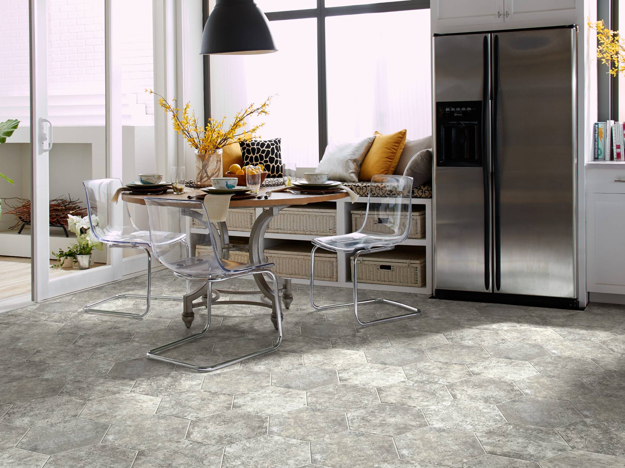 Style - San Francisco Hexagon,  Color - LOMBARD - Room Scene