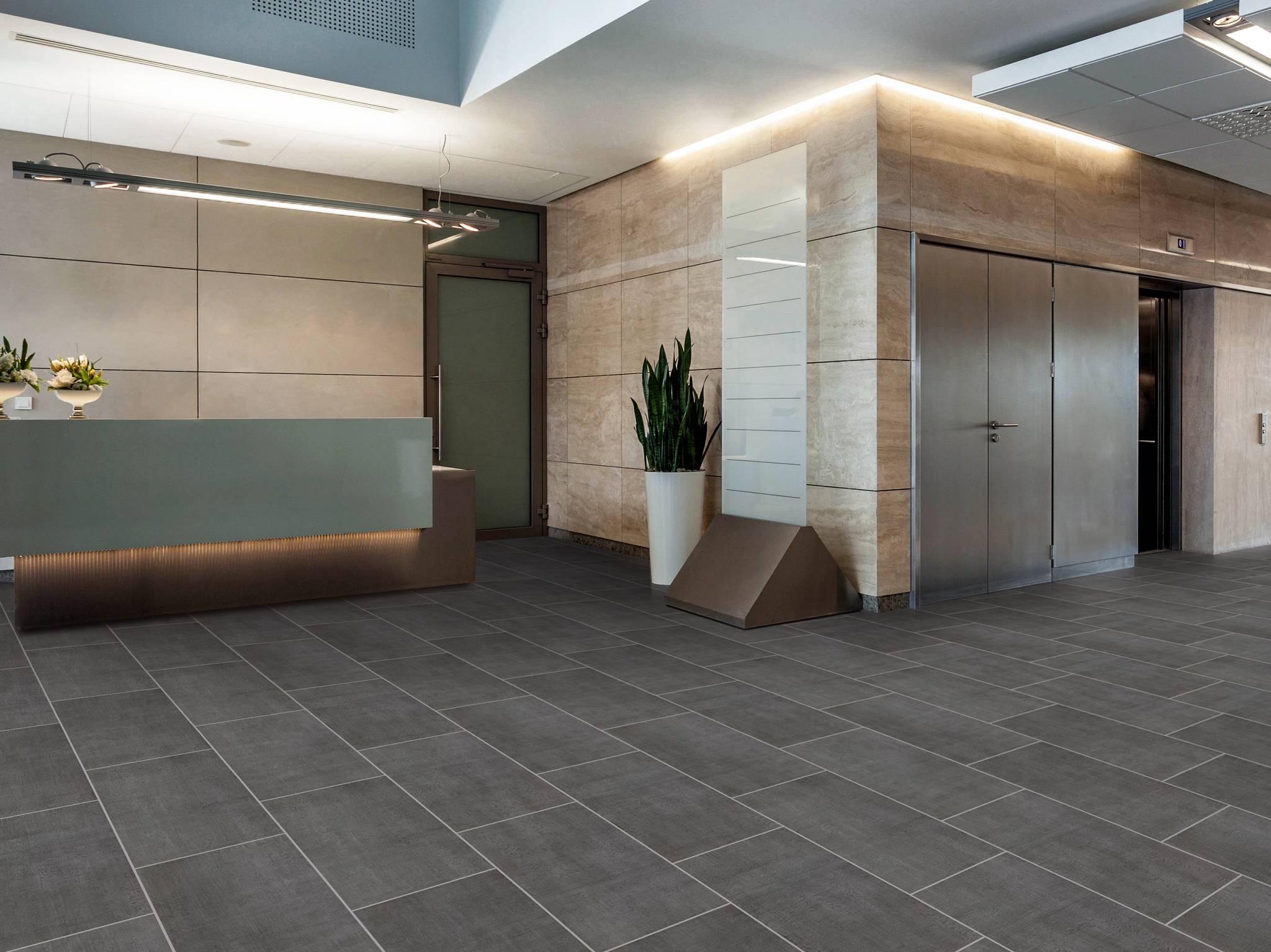 Style - Tessuto 12x24,  Color - FUMO - Room Scene