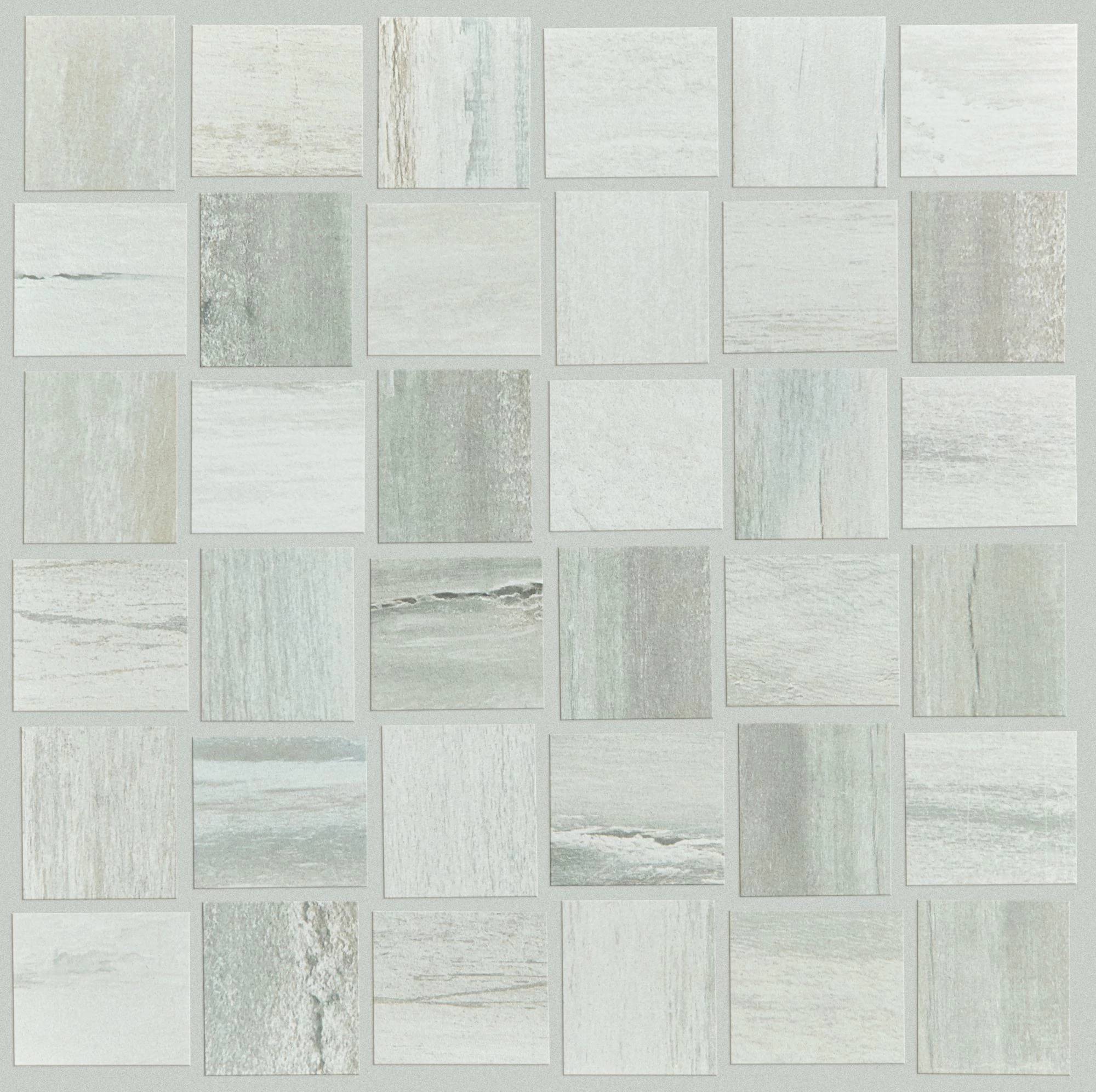 Style Current Bw Mosaic Tile & Stone - White Water Swatch