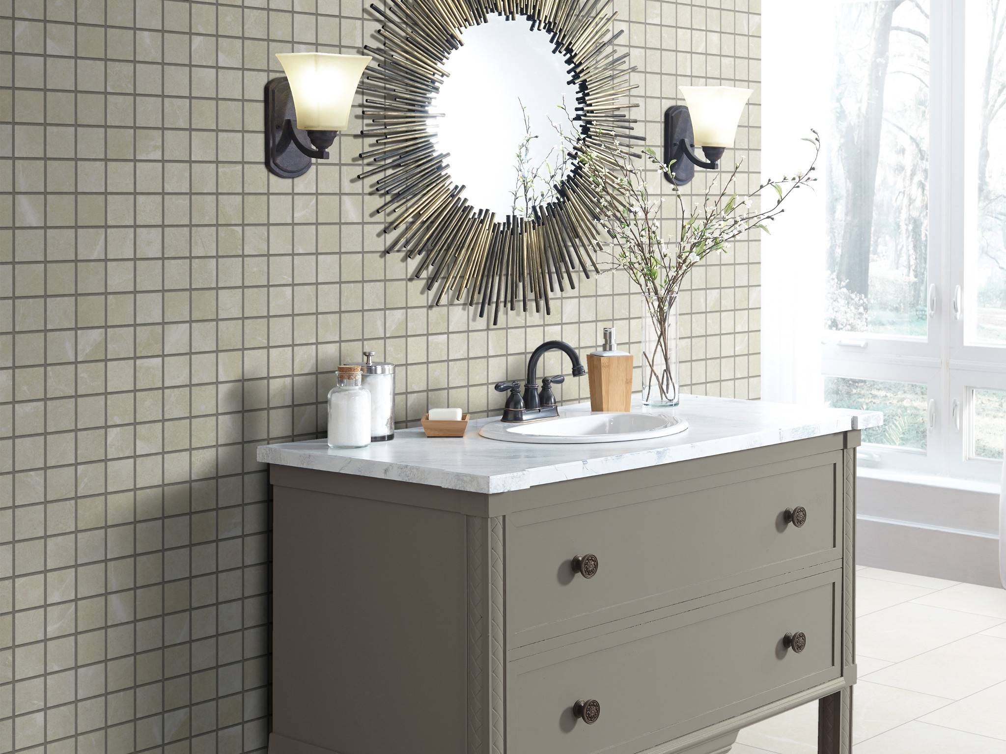 Style - Visionary Mosaic,  Color - RETREAT - Room Scene