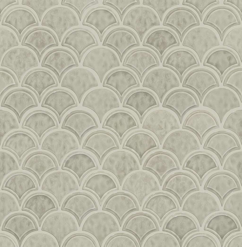 Geoscapes Fan Tile & Stone - Taupe  Swatch Image 