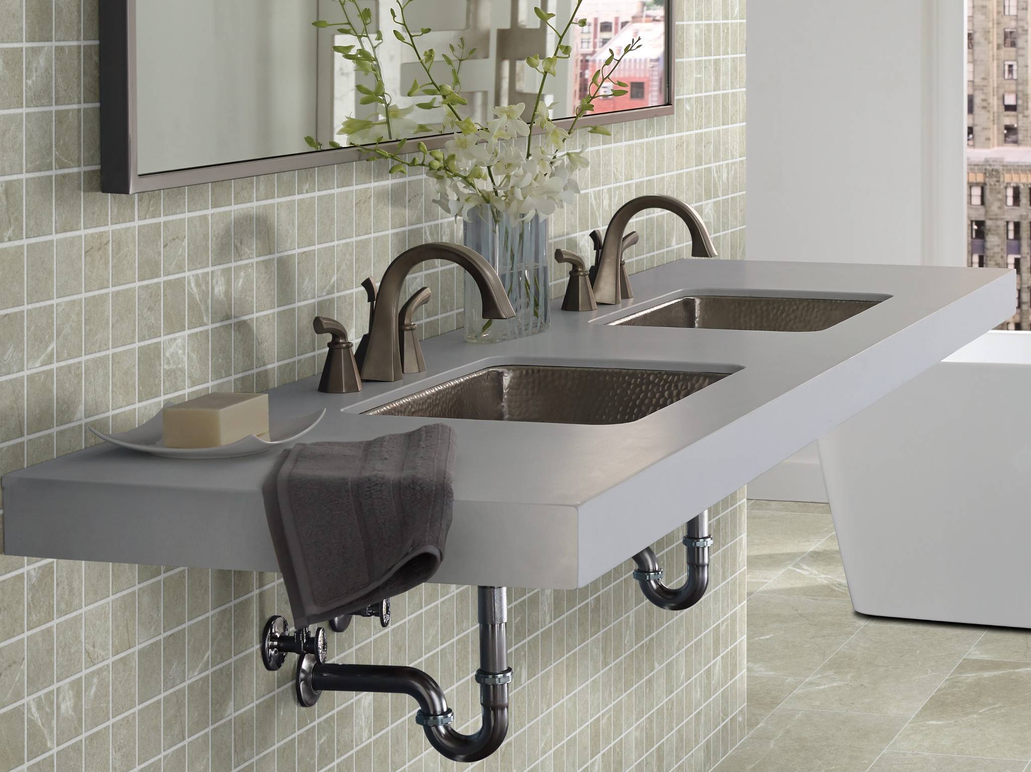 Style - Mirage Mosaics,  Color - OASIS - Room Scene