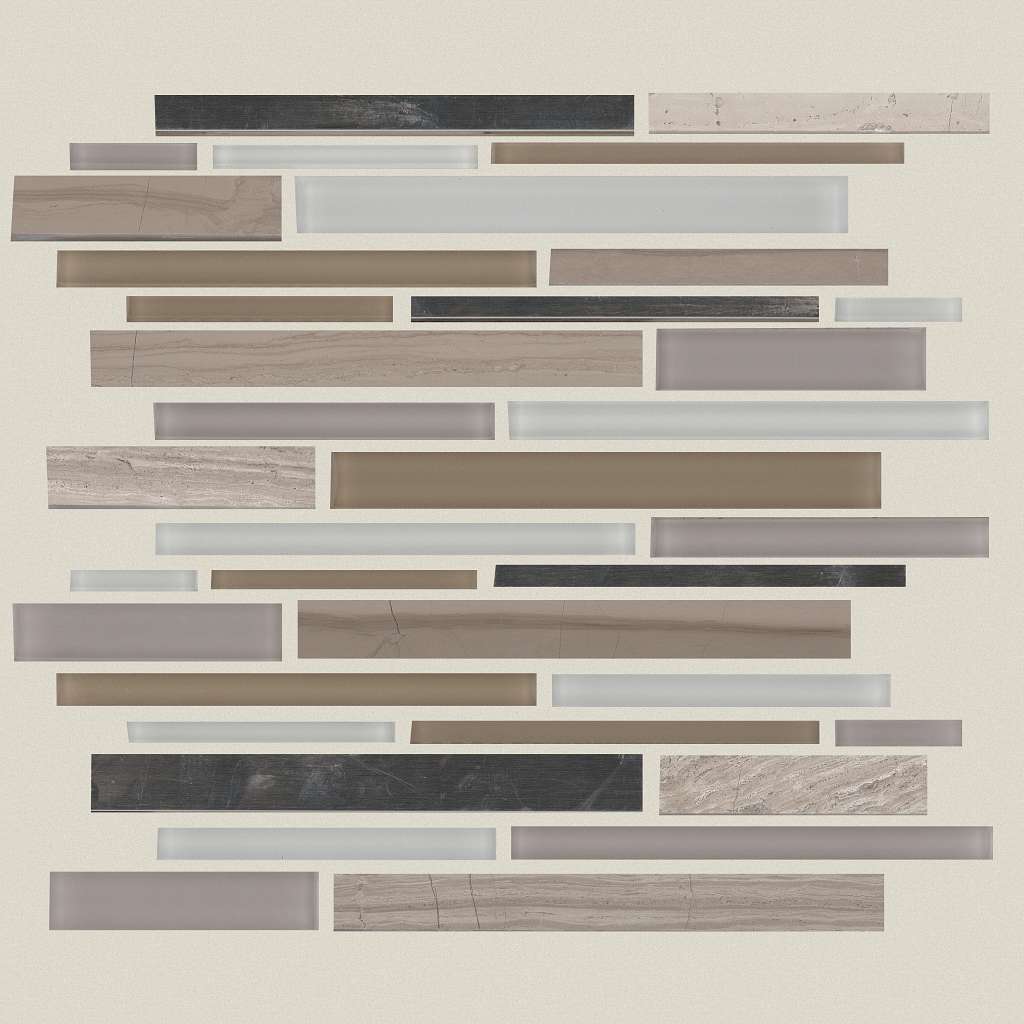 Marvelous MIX Stainless Tile & Stone - Twilight Mist  Swatch Image 