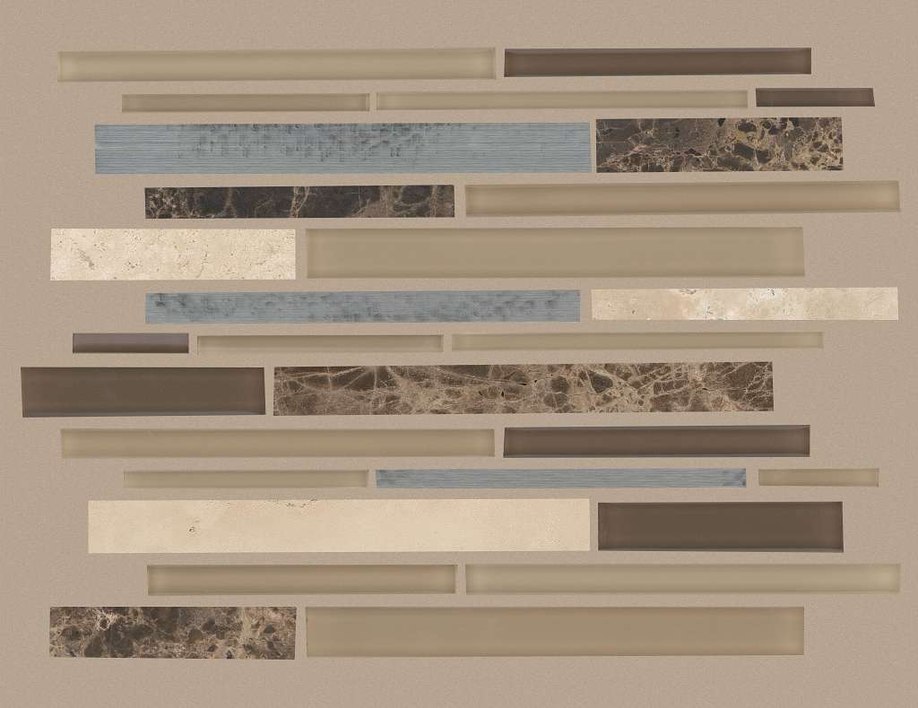 Marvelous MIX Stainless Tile & Stone - Woodland Park  Swatch Image 