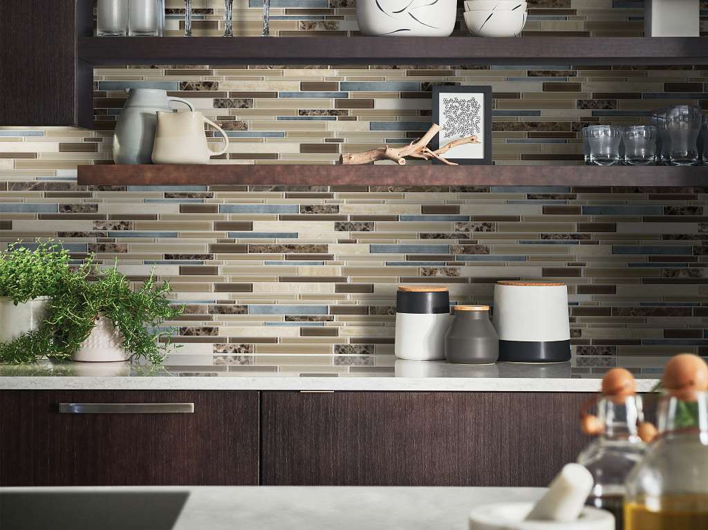 Marvelous MIX Stainless Tile & Stone - Woodland Park Room Scene Image