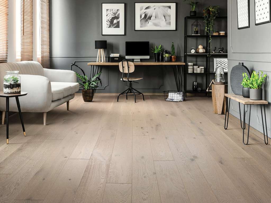 Stylistic Oak Engineered Hardwood - Melody Room Scene Image