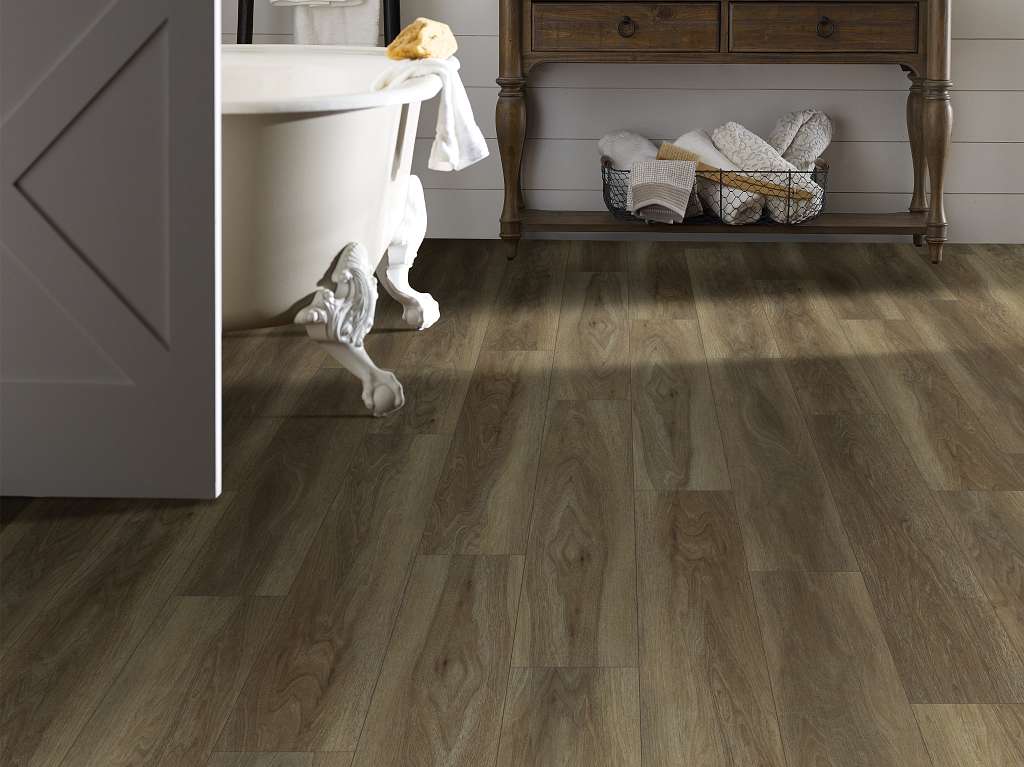 resolute 7in plus ve278 wire walnut Resilient Flooring Vinyl Plank