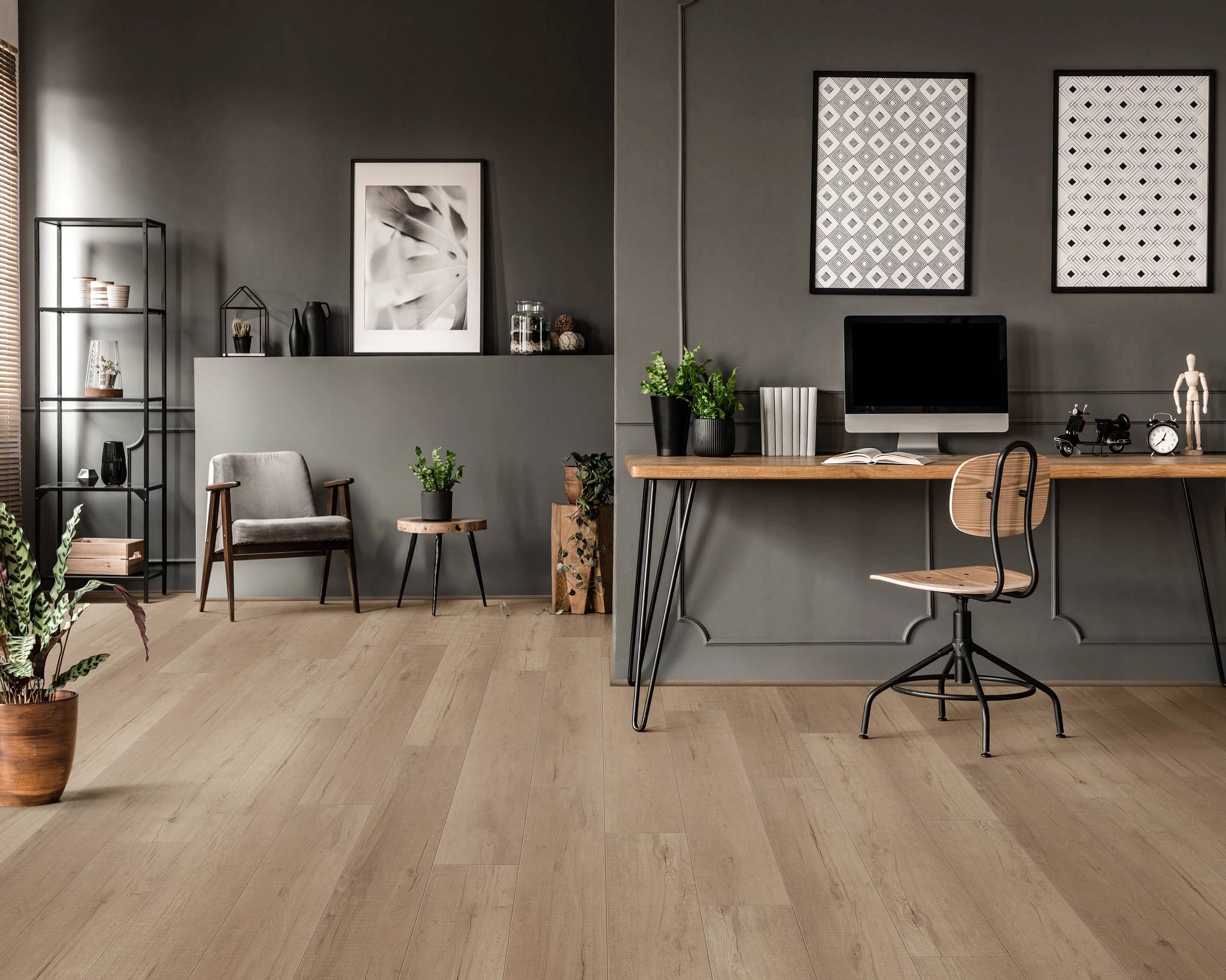 Style - Coretec Originals Enhanced Vv012,  Color - JEROME OAK - Room Scene
