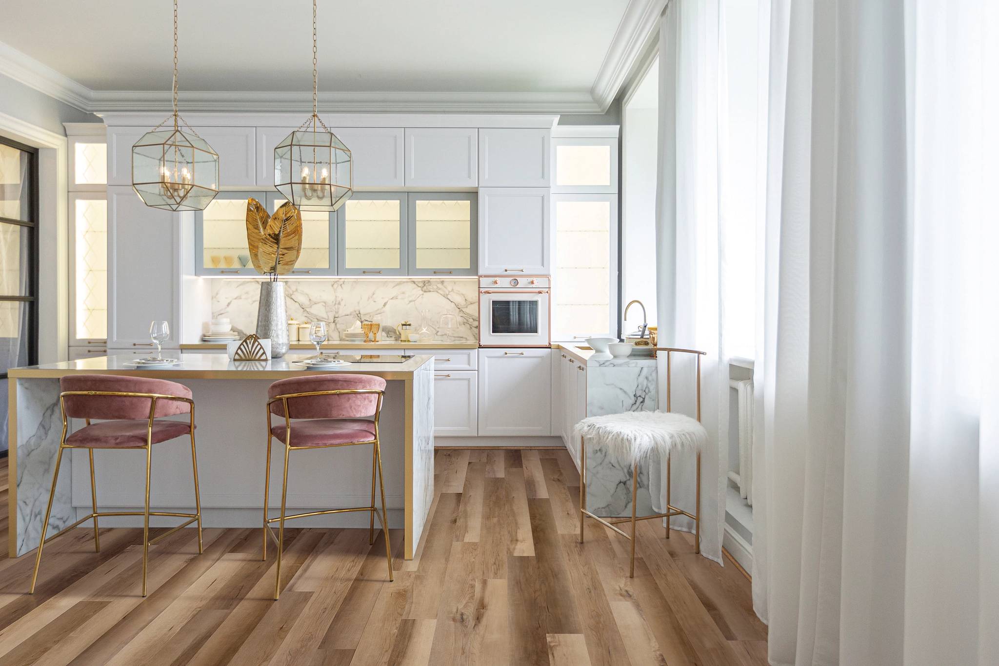 Style - Coretec Originals Classics Vv023,  Color - DAWSON MAPLE - Room Scene