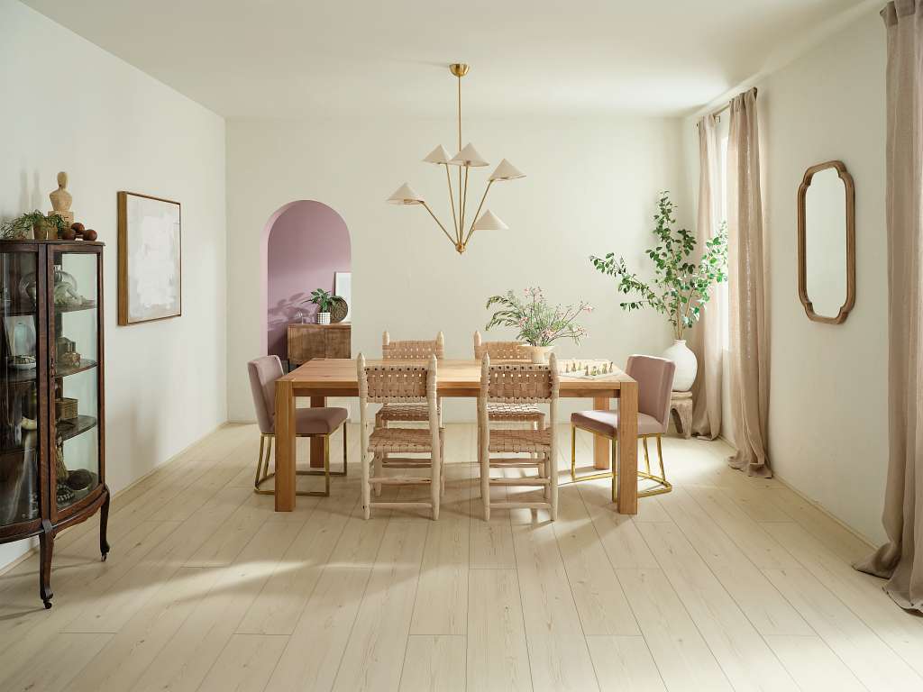 Coretec Originals Premium Vv457 Vinyl - Cloud Pine Room Scene Image