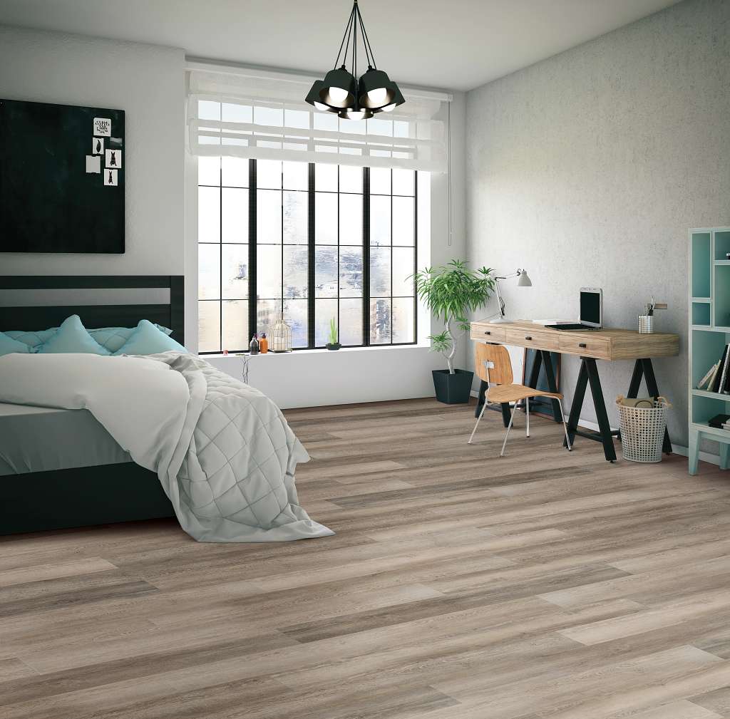 Coretec Originals Premium Vv457 Vinyl - Leisure Oak Room Scene Image