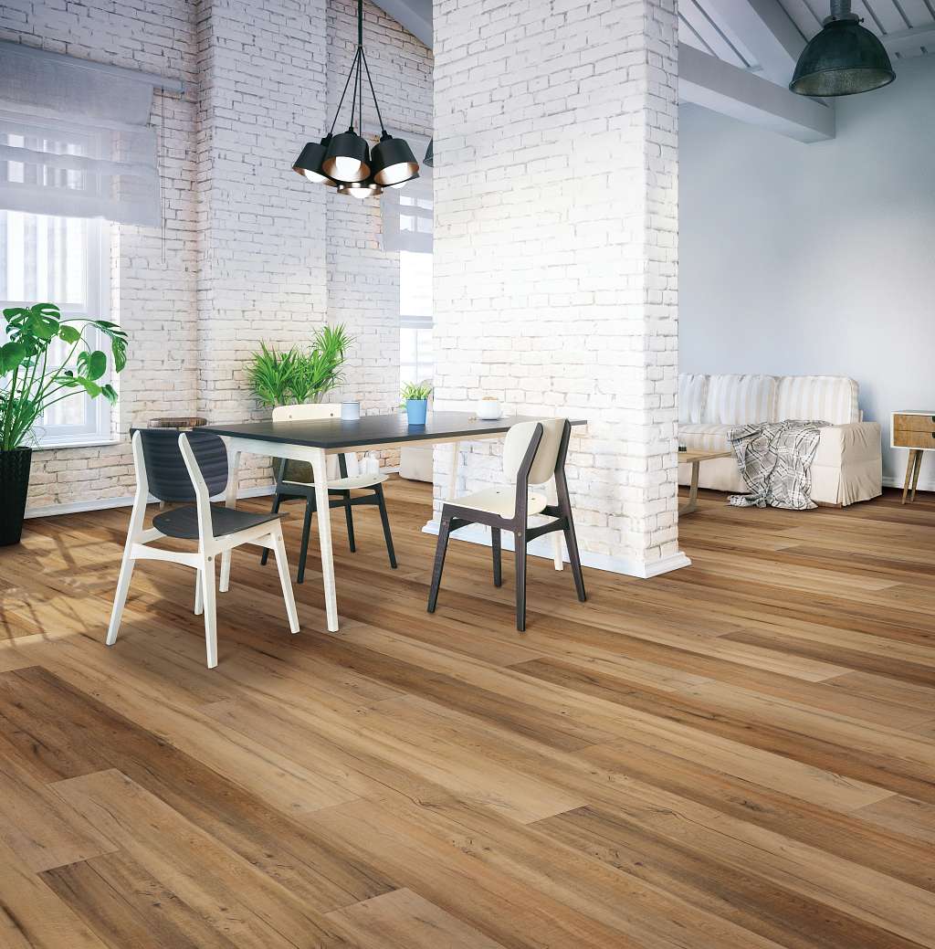 Coretec Originals Premium Vv457 Vinyl - Virtue Oak Room Scene Image