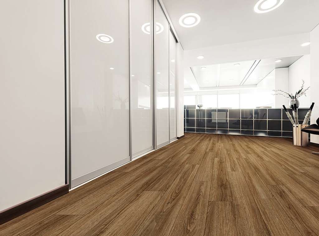 Coretec Pro Enhanced Vv492 Vinyl - Rocca Oak Room Scene Image