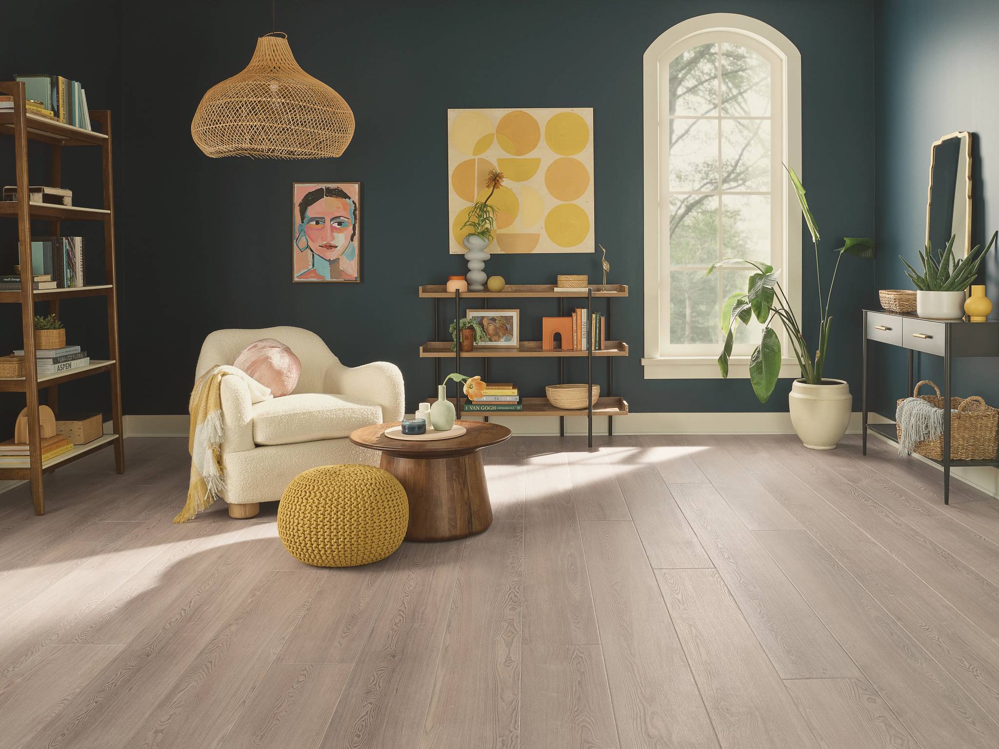 Style - Coretec Originals Premium Vv810,  Color - VINTAGE TAUPE ASH - Room Scene