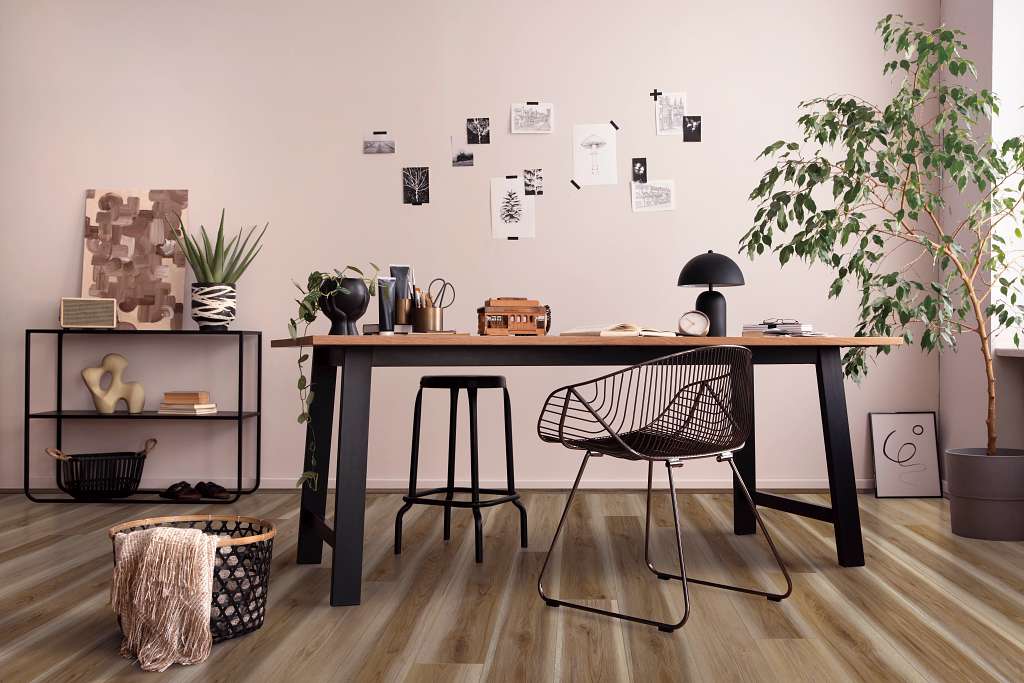Coretec Originals Enhanced Vv855 Vinyl - Wilson Pecan Room Scene Image