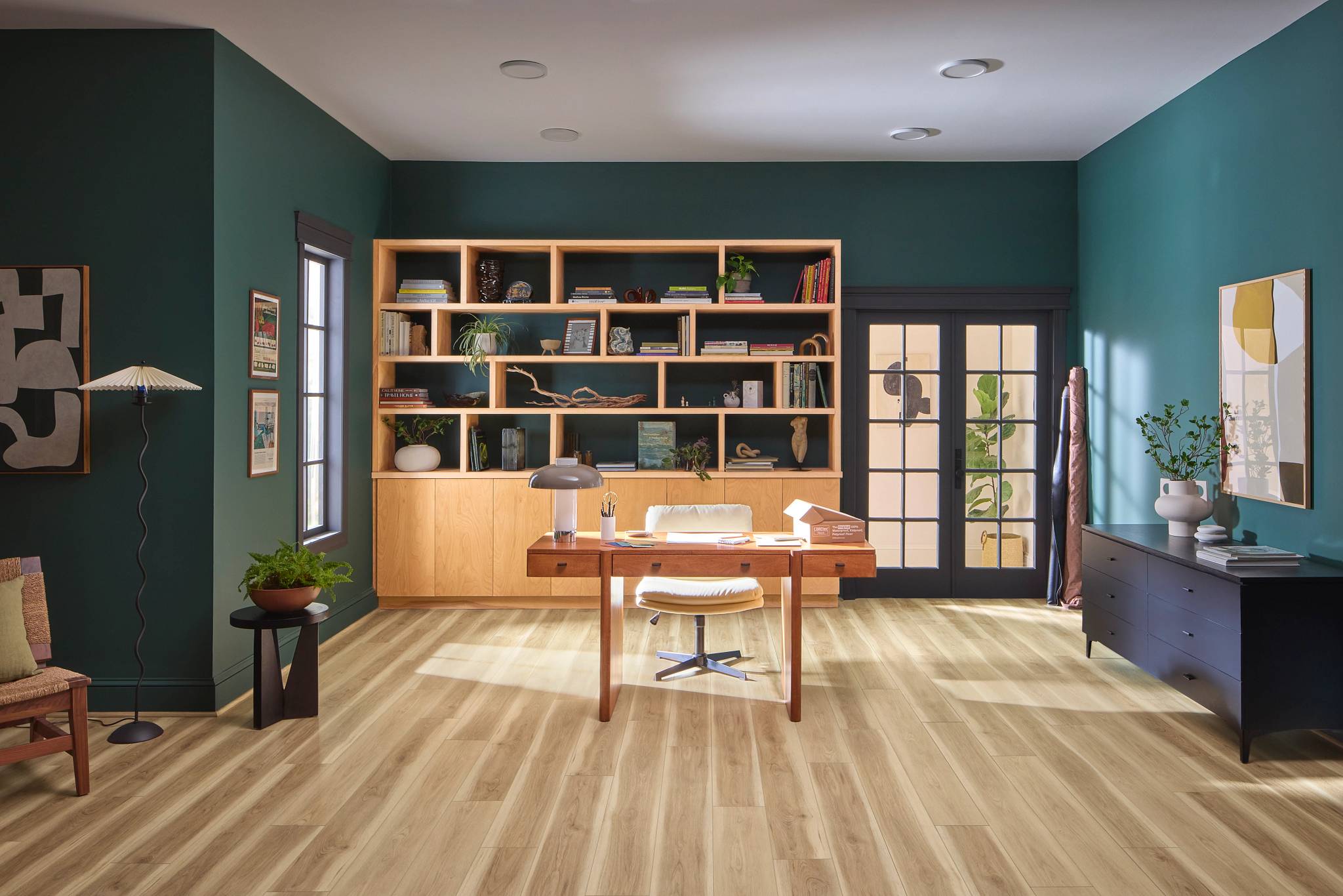 Style - Coretec Originals Enhanced Vv855,  Color - HARTLEY PECAN - Room Scene