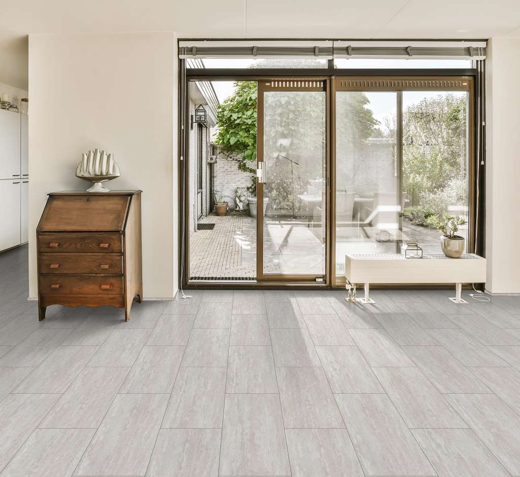 Ct Plus Tile Vinyl - Mari Travertine Room Scene Image