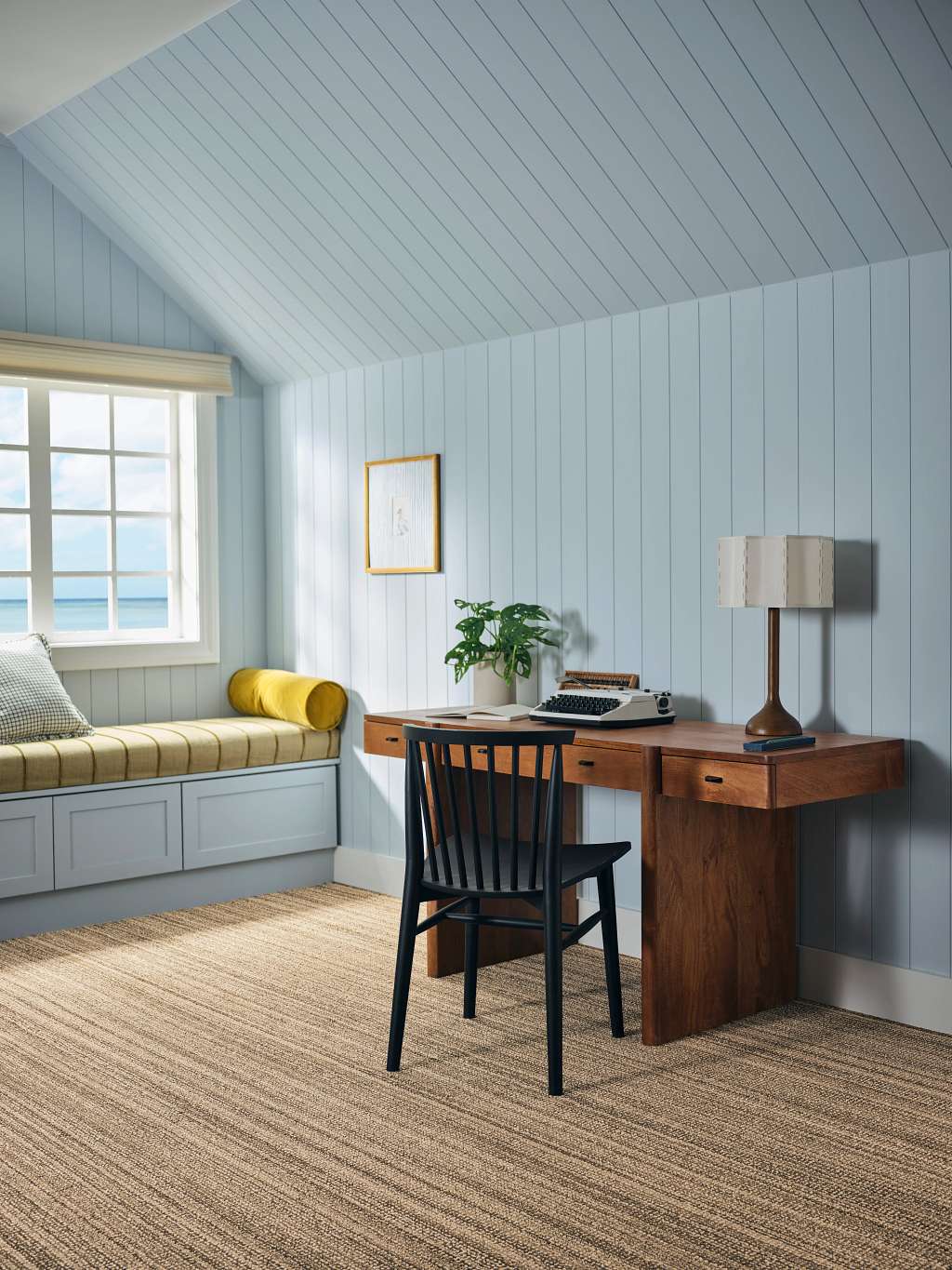 In Rhythm Carpet - Warm Tan Room Scene Image