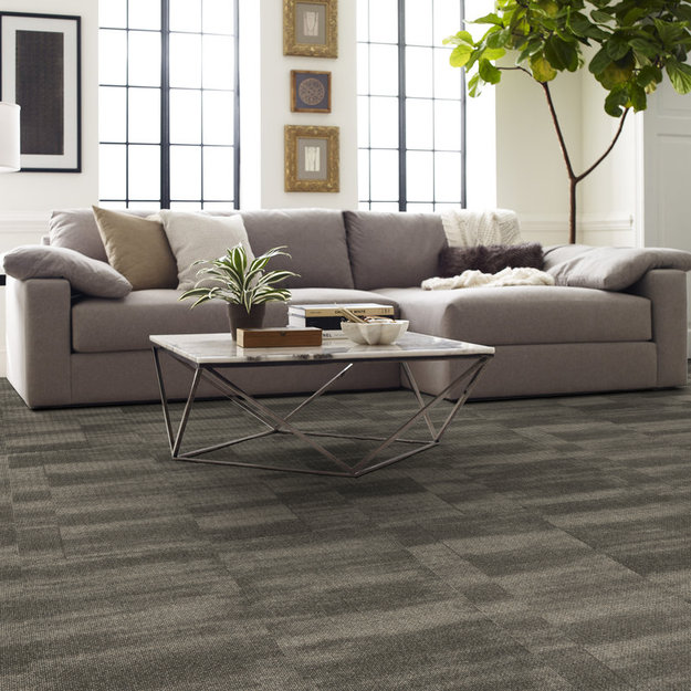 Ridges 54834 in color Smoky Quartz | Commercial Carpet Tile