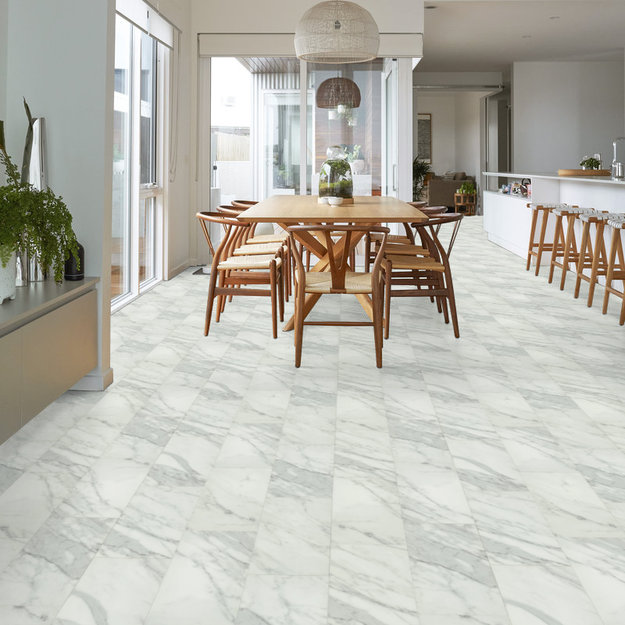 Obelisk Spc Click 5681V in color Carrara White | Commercial Vinyl